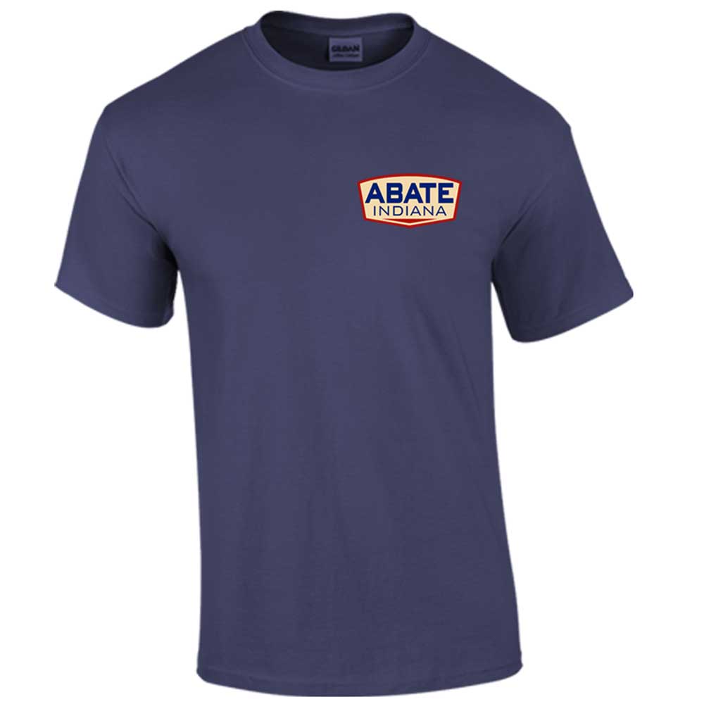 ABATE Logo Tee Metro Blue Adult Size Small